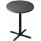 Holland Bar Stool Co 42" Tall In/Outdoor All-Season Table, 36" dia. Charcoal Top OD211-3042BWOD36RChar - alternate 1
